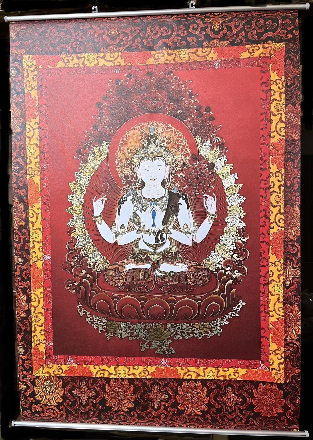 仿唐卡細鋁掛軸 仿唐卡細鋁掛軸
