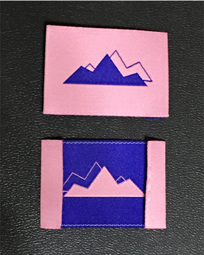 雙色雙邊折-織標